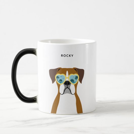 Boxer Dog Tasse (Links)