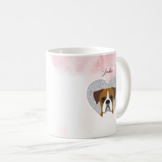 Boxer Dog Tasse (VorderseiteRechts)