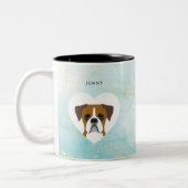 Boxer Dog Tasse (Links)