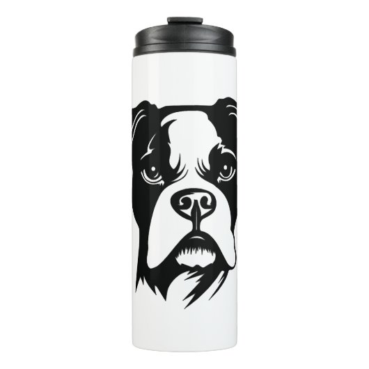 Boxer Dog Thermosbecher (Vorderseite)