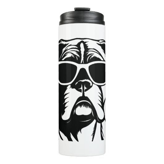 Boxer Dog Thermosbecher (Vorderseite)