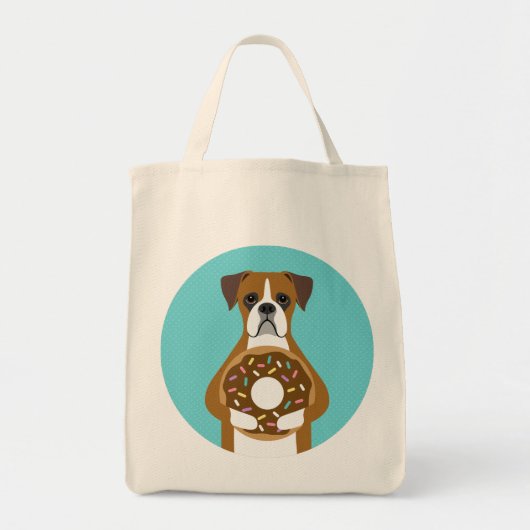 Boxer Dog Tote Bag Tragetasche (Vorne)