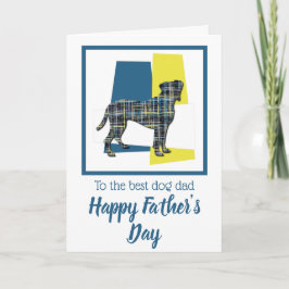 Boxer Dog TriColor Father's Day Card Karte
