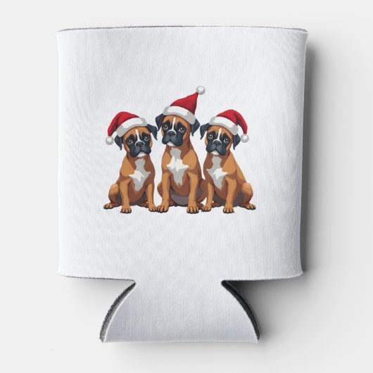 Boxer Dog Ugly Sweater Christmas Light Xmas Pajama Dosenkühler (Vorderseite)