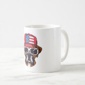 Boxer Dog USA Kaffeetasse (VorderseiteRechts)