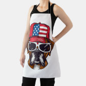 Boxer Dog USA Schürze (InSitu)