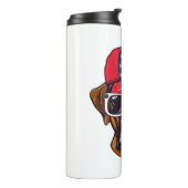 Boxer Dog USA Thermosbecher (Nach links gedreht)