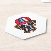 Boxer Dog USA Untersetzer (angewinkelt)