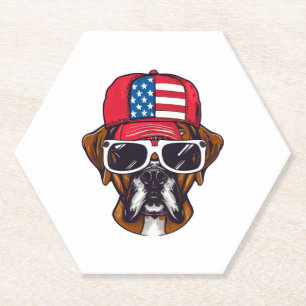 Boxer Dog USA Untersetzer