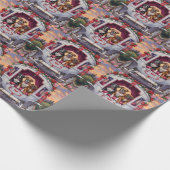 Boxer Dog Valentine's Day  Geschenkpapier (Ecke)