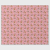 Boxer Dog Valentines Gift Wrap Geschenkpapier (Flach)