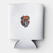 Boxer Dog Vampire Halloween-Kostüm Dosenkühler (Vorderseite)