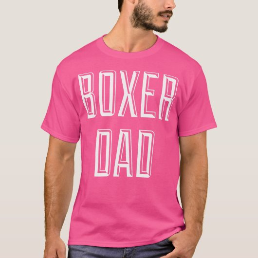 Boxer Dog Vater T-Shirt (Vorderseite)