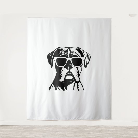 Boxer Dog Wandteppich (Vorderseite)