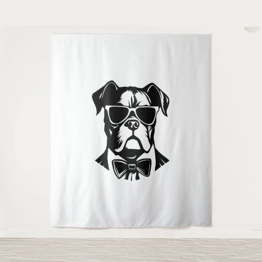 Boxer Dog Wandteppich (Vorderseite)