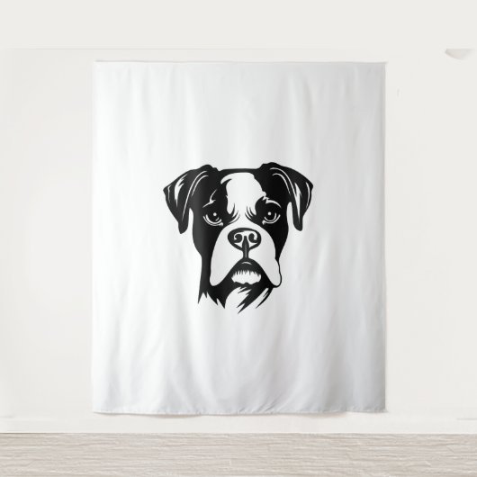 Boxer Dog Wandteppich (Vorderseite)