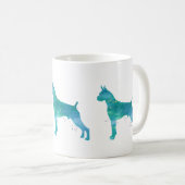 Boxer Dog Watercolor Kaffeetasse (VorderseiteRechts)