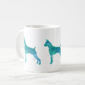 Boxer Dog Watercolor Kaffeetasse (Vorderseite Links)