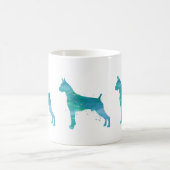 Boxer Dog Watercolor Kaffeetasse (Mittel)