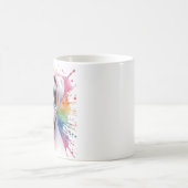 Boxer Dog Watercolor Splashes Kaffeetasse (Mittel)