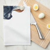 Boxer Dog Wearing White Red Blue Geschirrtuch (Viertel Falte)