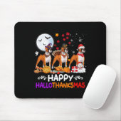 Boxer Dog Weihnachten Glückwunsch Hallothankmas Th Mousepad (Mit Mouse)