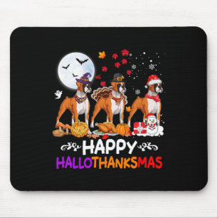 Boxer Dog Weihnachten Glückwunsch Hallothankmas Th Mousepad