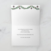 Boxer Dog Weihnachtskarte Feiertagskarte (Innenseite)