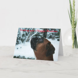 Boxer Dog Weihnachtskarte Feiertagskarte