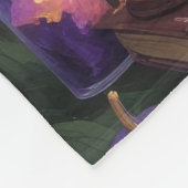 Boxer Dog Whimsical Halloween Malerei Fleecedecke (Ecke)