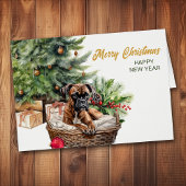 Boxer Dog Wicker Korbweide Weihnachtsbaum