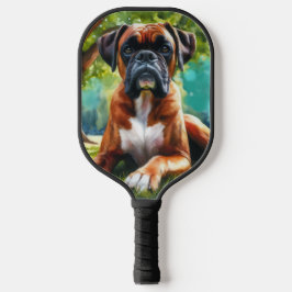 Boxer Dog Wiggle Hinterns & Schwanz Wags 🐾 Pickleball Schläger