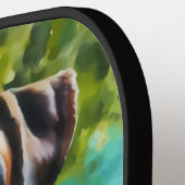 Boxer Dog Wiggle Hinterns & Schwanz Wags 🐾 Pickleball Schläger (Linke Seite)