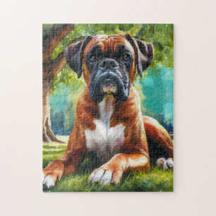 Boxer Dog 🐾 Wiggle Hinterns & Schwanz Wags Puzzle
