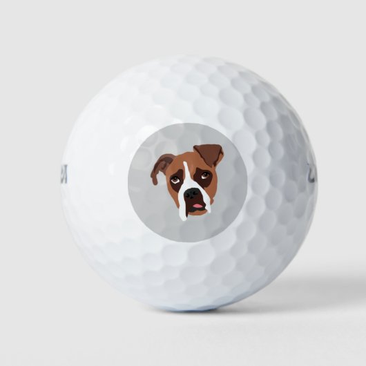 Boxer Dog Wilson Ultra 500 Distance Golf Ball (Vorderseite)