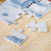 Boxer Dog Winter Wonderland Weihnachtsfreude Puzzle (Seite)