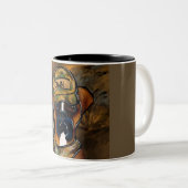 Boxer Dog Zweifarbige Tasse (VorderseiteRechts)