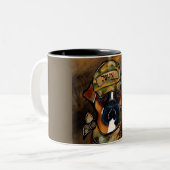 Boxer Dog Zweifarbige Tasse (Vorderseite Links)