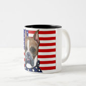 Boxer Dog Zweifarbige Tasse (VorderseiteRechts)