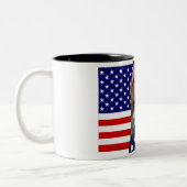 Boxer Dog Zweifarbige Tasse (Links)