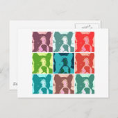 Boxer Dogs Postkarte (Vorne/Hinten)