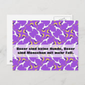 Boxer Dogs Postkarte (Vorne/Hinten)
