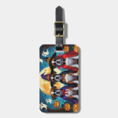 Boxer Dogs Pumpkin Halloween Funny Gepäckanhänger (Vorderseite vertikal)