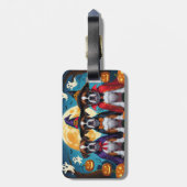 Boxer Dogs Pumpkin Halloween Funny Gepäckanhänger (Rückseite vertikal)