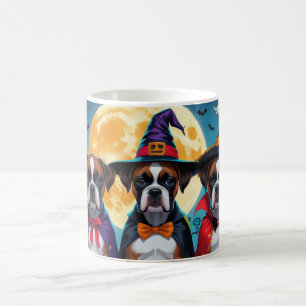 Boxer Dogs Pumpkin Halloween Funny Kaffeetasse