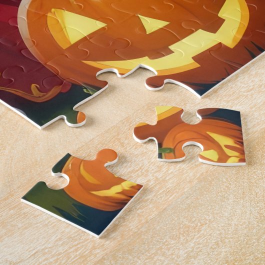 Boxer Dogs Pumpkin Halloween Funny Puzzle (Seite)