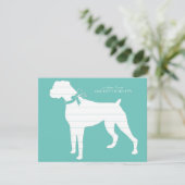 Boxer Doppy Puppy Dankeskarte (Stehend Vorderseite)
