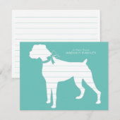 Boxer Doppy Puppy Dankeskarte (Vorne/Hinten)