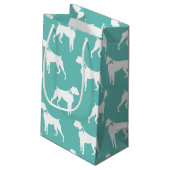 Boxer Doppy Puppy Kleine Geschenktüte (Rückseite Schrägansicht)