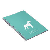 Boxer Doppy Puppy Notizblock (Rechte Seite)